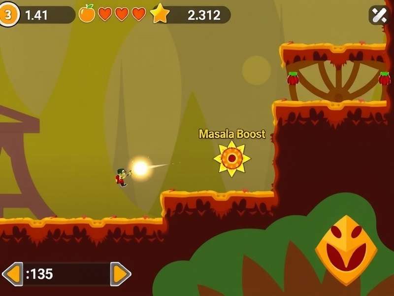 Cumin Dash King power-ups showing Masala Boost and Tandoori Shield